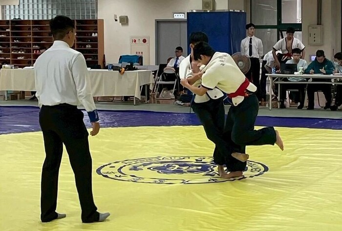 摔角施術過程（踢）